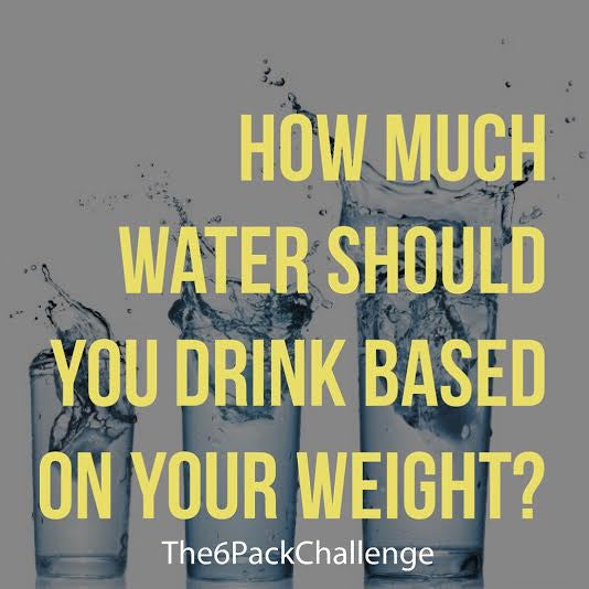 How much water should you drink based on your weight?